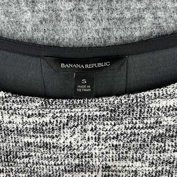 Banana Republic Dress Womens Small Gray LongSleeve Drop Shoulder Knee Length - Picture 3 of 9